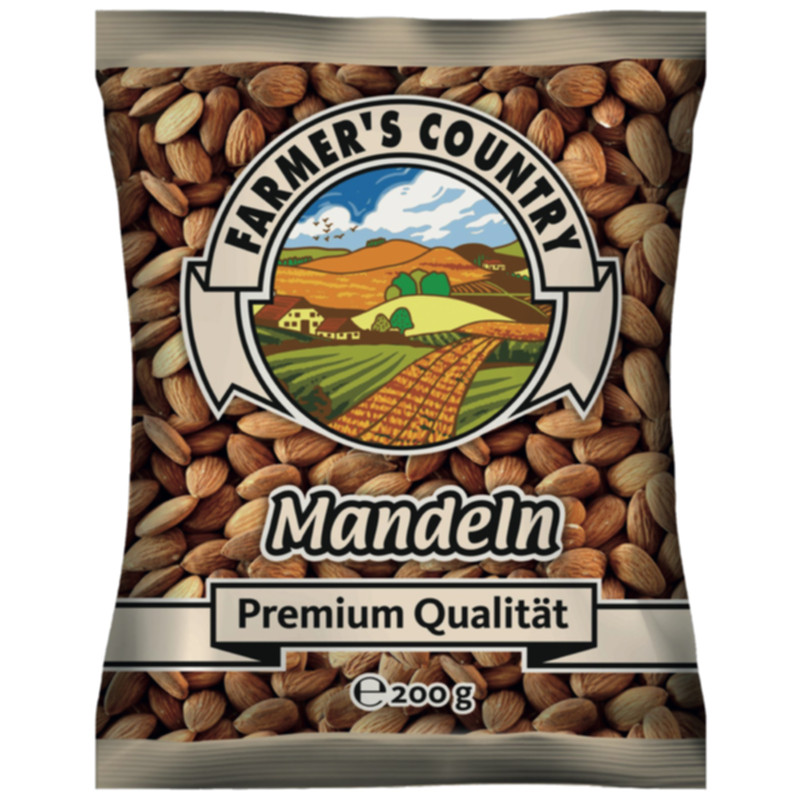 Farmers Country Mandeln ganz 200 g knackige Mandeln für Küche und Snack